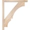 Ekena Millwork Balboa Block Smooth Bracket w/ Offset Brace, Douglas Fir, 3 1/2"W x 22"D x 26"H BKT0402X22X26BOA05SDF - alternate 2